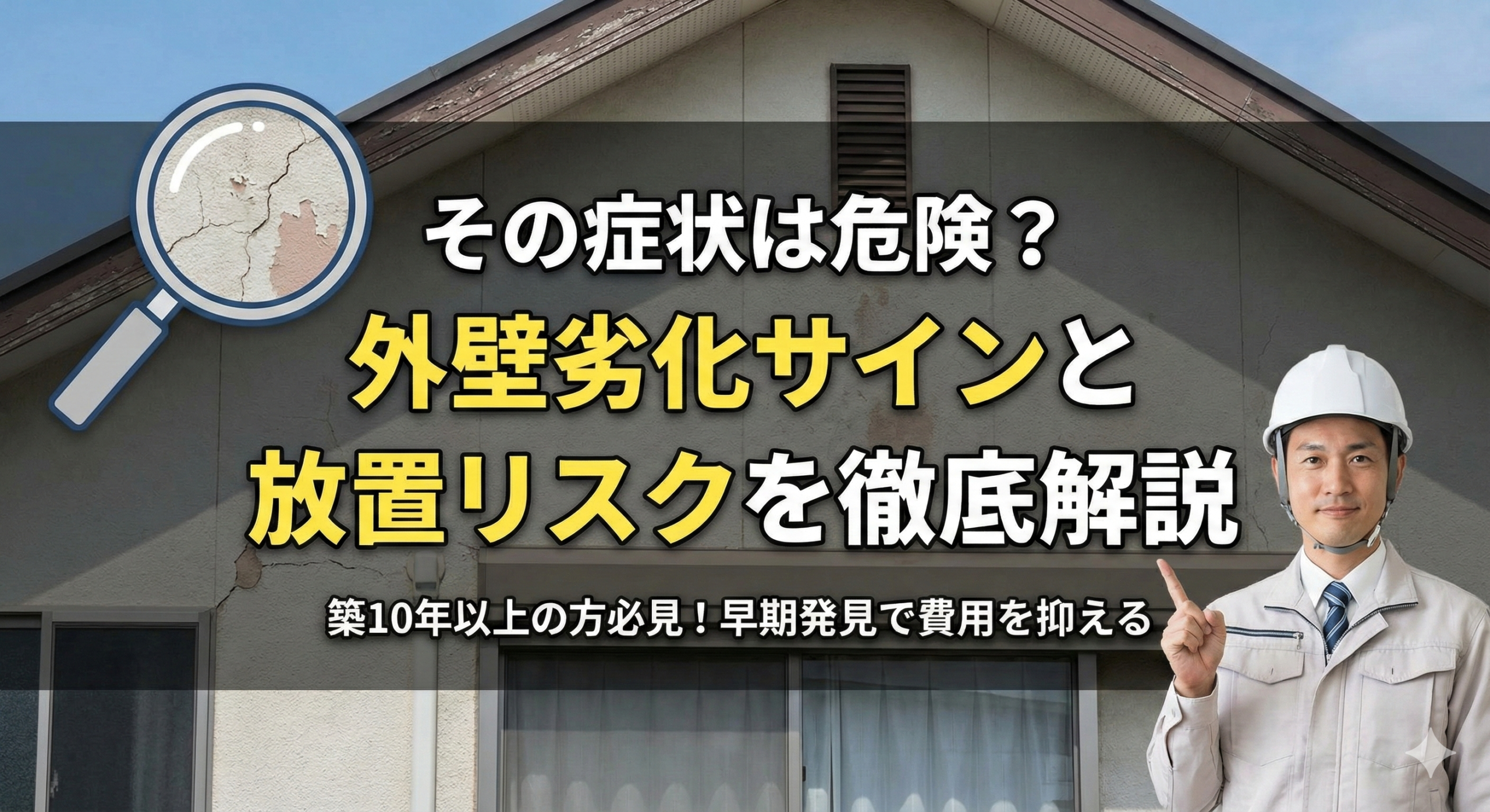 その症状は危険？外壁劣化サインと放置リスクを徹底解説_長沼塗装01