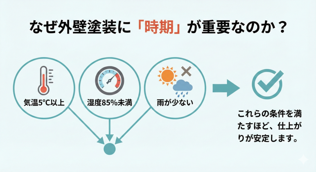 外壁塗装にベストな時期は?春と秋どちらが良い?_長沼塗装02