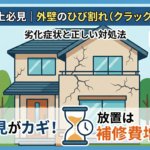 築10年以上必見｜外壁のひび割れ（クラック）は危険？劣化症状と正しい対処法
